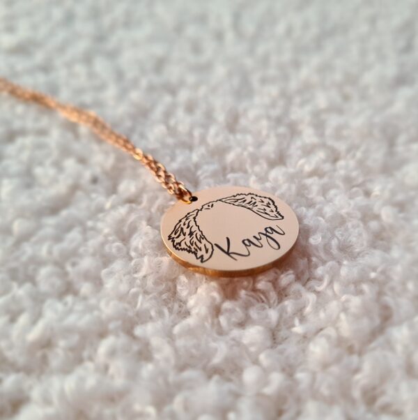 ketting hondenoortjes rosegoud
