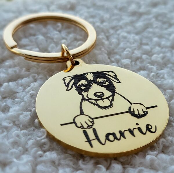 sleutelhanger hondenras goud