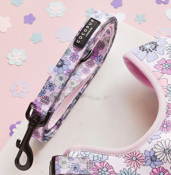 cocopup hondenriem pastel flowers